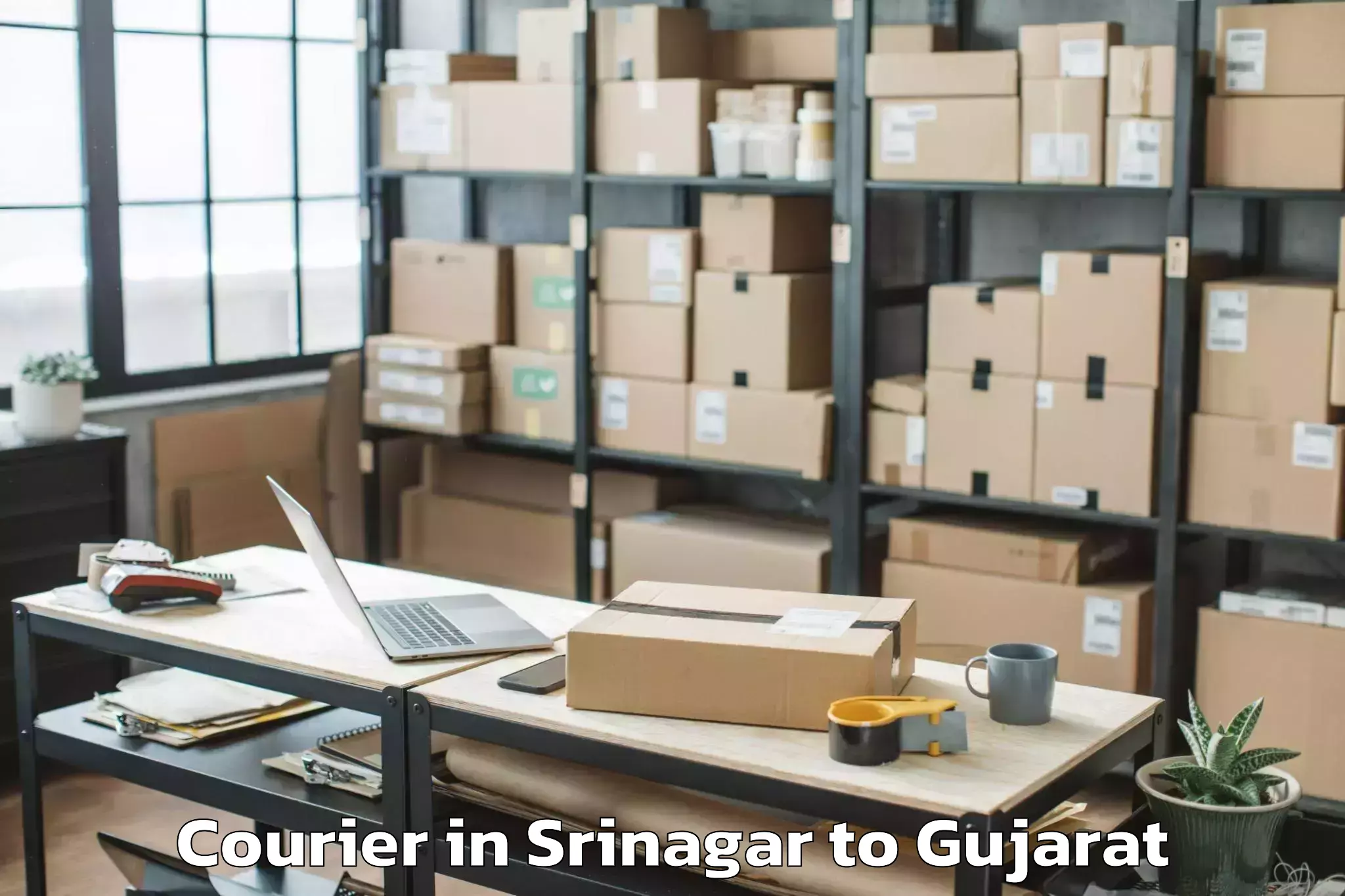 Get Srinagar to Bhilad Courier